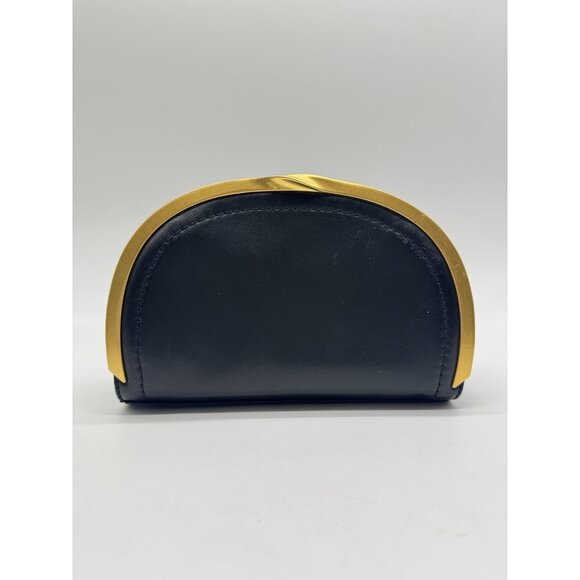 Donna Karan NY Lawrence leather clutch chain strap shoulder bag -BLACK - Picture 8 of 12